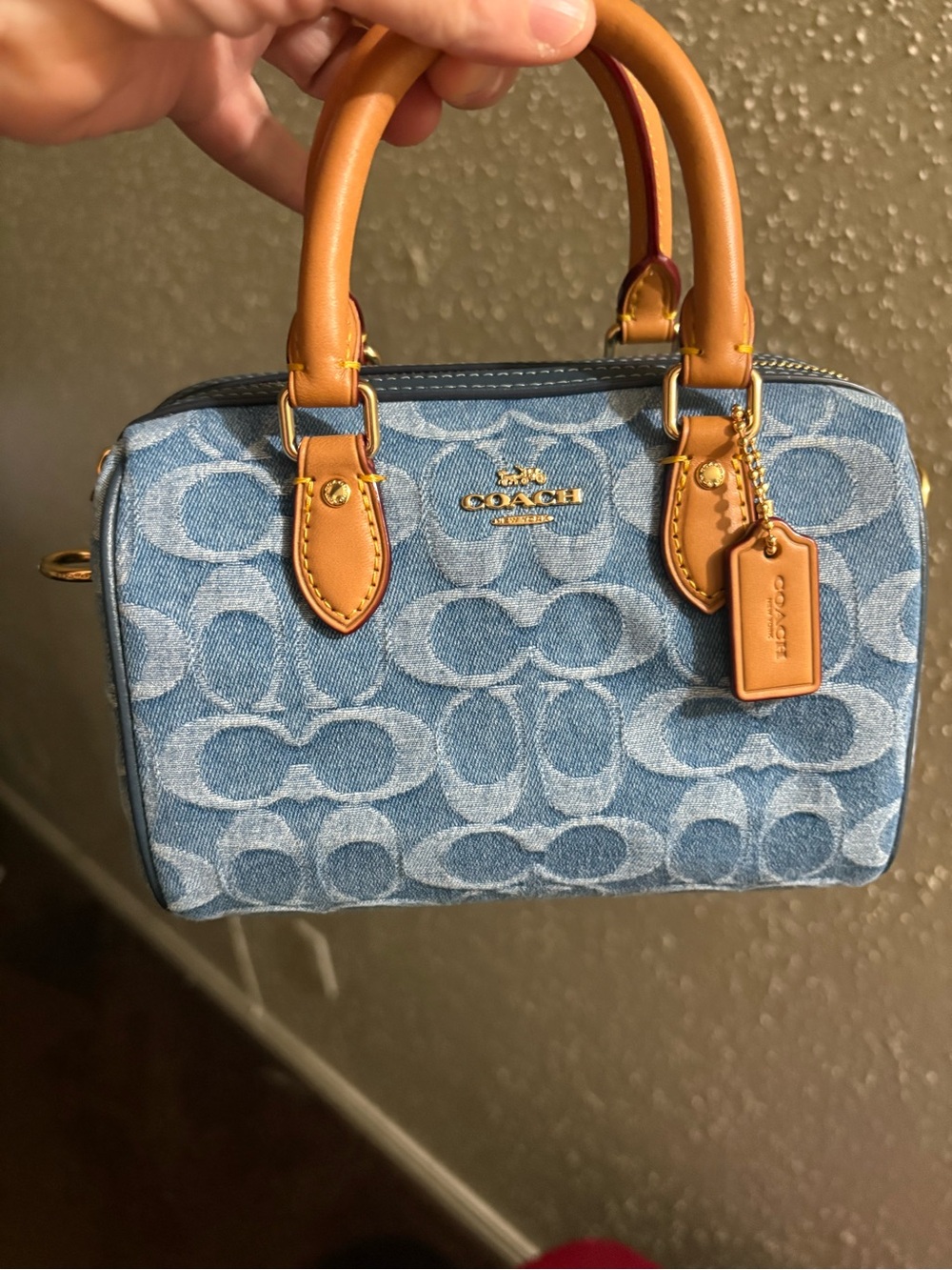 Coach mini denim Rowan